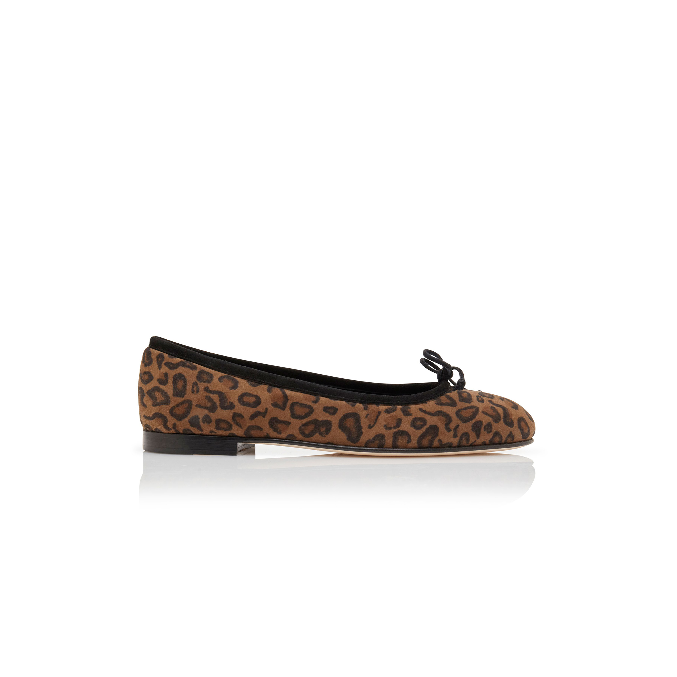MANOLO BLAHNIK VERALLI BROWN SUEDE ANIMAL PRINT BALLERINA FLATS 423-1762-0001 MANOLO BLAHNIK VERALLI BROWN SUEDE ANIMAL PRINT BALLERINA FLATS 423-1762-0001